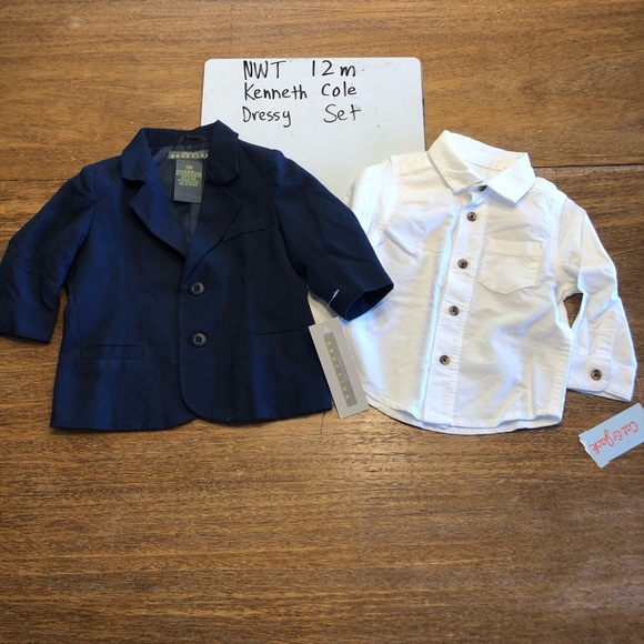 NWT 12 m Kenneth Cole Blazer & Shirt Set - Picture 1 of 13